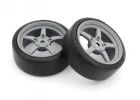 KYOSHO Pre-Glued Drift Tyres FZ02 5-Spoke Racing 1:10 Fazer 2.0 (2)