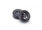 Kyosho Fazer FZD2 1:10 Pre-Glued D-Tyres RAYS TE37V Wheel (2)