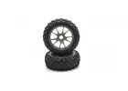 Kyosho Kc Tyres On Neo 3.0 Wheels Gun Metal (4) *unpackaged*