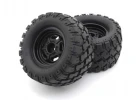 Pre-Glued Tyres on black wheels Kyosho Mad Wagon VE (2)