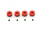 Wheel Hub Set HD Kyosho MadWagonKB10 (4) Aluminium