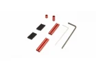 KYOSHO Aluminium red anodized Link Rod Set Mini-Z 4X4 MX01- WB 120mm