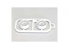 Wheels Set RE30 Kyosho Mini-Z MR03 Narrow-Offset 1.5 (2) White