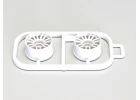 Wheels Set Kyosho Mini-Z MR03 Wide-Offset -1.0 (2) White