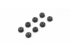 Kyosho Mini-Z M2 Nyloc Aluminium Wheel Nut (8) Black