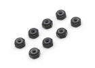 Kyosho Mini-Z M2 Nyloc Aluminium Wheel Nut (8) Black