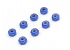 Kyosho Mini-Z M2 Nyloc Aluminium Wheel Nut (8) Blue