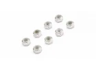 Kyosho Mini-Z M2 Nyloc Aluminium Wheel Nut (8) Silver