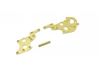KYOSHO Rear side plate set Turbo Optima (2) Gold