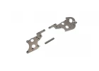 Rear side plate set Kyosho Optima Pro (2) Gun Metal