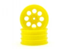 Kyosho Optima Mid Front Wheel 8 Holes Yellow 50mm (2)