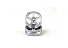 Front Wheel Kyosho Beetle 2014 (2) Chrome Satin