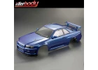 Killer Body Nissan Skyline R34 195mm Finished Bodyshell - Blue