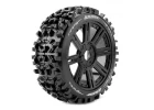 Louise RC B-Pioneer 1:8 Fr/Rr Soft Hex 17mm Spoke Black