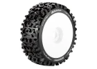 Louise RC B-Pioneer 1:8 Buggy Tyres - Soft - Mounted on White 17mm Hex Wheels