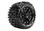Louise RC MT Pioneer Tyres On 14mm Hex Black Wheels (Arrma Granite) (2)