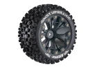Louise RC ST Uphill Tyres On 12mm Hex Black Zero Offset Wheels (2)