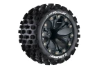 Louise RC ST-Rock 1:10 Soft Tyres On Offset Black 2.8 Wheels (2)