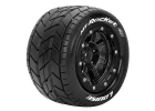 Louise RC MT-Rocket Tyres Mounted On Black 17mm Hex Wheels (2)
