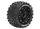 Louise RC MT-Uphill Tyres Mounted On Black 17mm Hex Wheels (2)