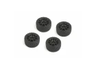 Louise RC Rally Tyres And Wheels 10 Spoke Black +1mm (4Pcs)
