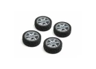 Louise RC 1:10 Rally Tyres 6 Spoke Wheel-Gray/Et-0mm(4Pcs)
