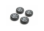 Louise RC 1:10 Slick Tyres 6 Spoke Wheel-Gray/Et-0mm(4Pcs)