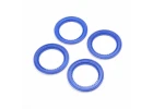 Snap-in Beadlock Rings - Blue (4): LMT 2.0