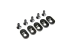EngineMntInsert Screws - Black - 19.5T(5): 5ive-T 2.0