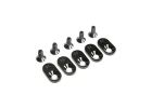 EngineMntInsert Screws - Black - 22T(5): 5ive-T 2.0