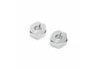 Clamping Rear Wheel Hexes - Aluminium: 22S