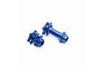 Aluminium Hub Set - Machined - Blue: Promoto-MX