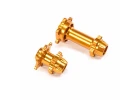Aluminium Hub Set - Machined - Gold: Promoto-MX