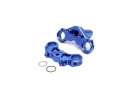 Aluminium Triple Clamp Set - Blue: Promoto-MX