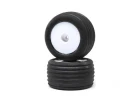 Directional Tires - FR - Mntd - Wht (2): Mini-T 2.0