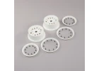 Wheel And Beadlock Set - White (2): 5ive-T 2.0