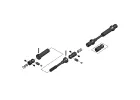 MIP X-Duty Center Drive Kit, 115mm To 140mm W/ 5mm Hubs, SCX10 Trail Honcho, Wrangler, Cherokee
