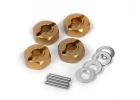 Aluminium 12mm Wheel Hex Hub Set (4)