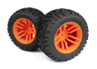 Mounted MixBlok Tire on XT Wheel (Orange/2pcs)