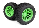 Mounted MixBlok Tire on XT Wheel (Green/2pcs)