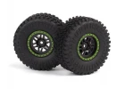 Assembled Wheel & Tyre (Green/2pcs)