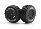 Assembled Wheel & Tyre Set (Black/2pcs)