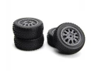 Sidepin SC Wheel/Tyre Set (Grey/Front/Rear)