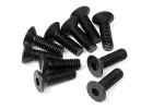 Countersunk Flat Head Screw M3x10mm (2mm Hex Socket - 6pcs)
