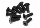 Countersunk Flat Head Screw M3x10mm (2mm Hex Socket - 6pcs)