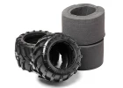 Tyres w/Inserts 2 Pcs (Blackout MT)