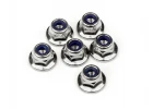 Flanged Lock Nut M3 6Pcs