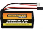 Overlander 2600mAh 2S 7.4v Li-Ion Transmitter Battery - JR Connector