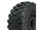 ProLine Badlands MX SC 2.2/3.0 M2 Tyres Mounted on Raid 6X30 Black Wheels (2)