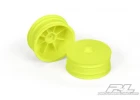 ProLine Velocity 2WD Front 1:10 Buggy Wheels - 12mm Hex Fitting - Yellow (2)